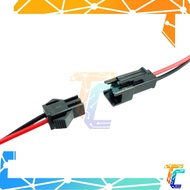 1 Pair 10cm JST SM 2Pins Plug M To F