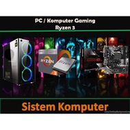 PAKET PC RAKITAN GAMING Ryzen 5 5600G 8GB/16GB SSD+HDD 3.9Ghz