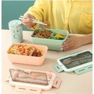 , , , On Hand Japanese lunch box Macaroon Bento Box Wheat straw Thermal lunch Bag student lunch bo