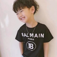 1pcs Balenciaga_T-shirt 1-12Years Kids T-shirt Summer Girls Boys Fashion Print Short Sleeve Balencia