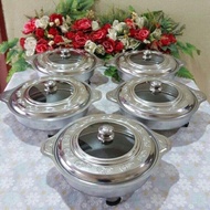 SET BUFFET TRAY 5IN1 JENIS BULAT UKIRAN BUNGA ROSE
