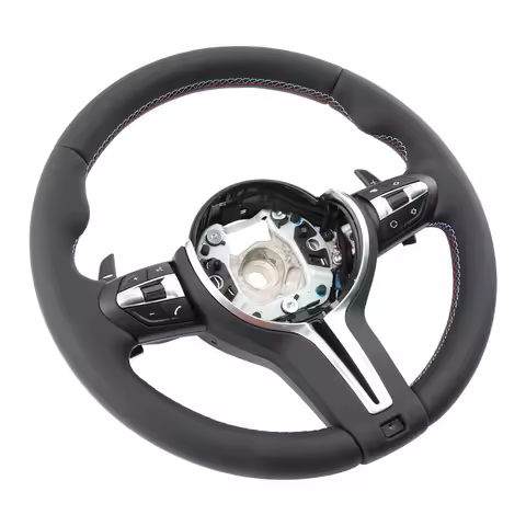For BMW E70 E71 E84 E87 E90 Steering Wheel Upgrade Sport-Style Nappa Leather Multifunctional Perform