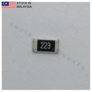 10PCS Taiwan-Grade 22k ±5%, 1206 SMD Resistor (223)