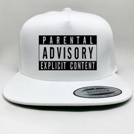 Paretal Advisory Explicit content Label snapback hat