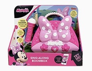 พร้อมส่ง EKids Disney Minnie Mouse Sing Along Boombox with Real Working Microphone and Light up Bow in Pink for Girls