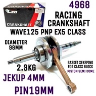LEO / GL RACING CRANKSHAFT OPEN CRANK SHAFT JET JACK ROD 4MM 8MM EX5 CLASS 1 WAVE 125
