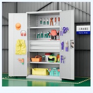 ST/💖Juwancheng Hardware Heavy-Duty Tool Cabinet Locker with Hanging Board Parts Cabinet Multi-Functional Iron Locker Thi