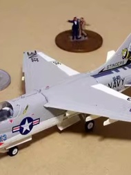 F-toys1/144 Carrier Aircraft 1 F14 Tomcat F4 Ghost A6 Intruder A7 Pirate Fighter Assembled Model