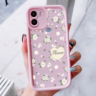 Case For Xiaomi Redmi A1+ A2+ A1 Plus A2 POCO C50 C51 Three-Color Flower Phone Silicone Shockproof