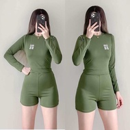 Longsleeve Terno rashguard for women plain | workout outfit