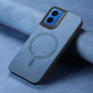 G45 55 35 Case for Motorola G55 Luxury Wireless Charging Magnetic Back Panel Cover Moto G34 G35 G45 