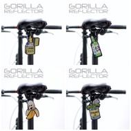 New! Gorilla REFLECTOR Bike CAT EYE REFLECTOR SIGN Cute Character