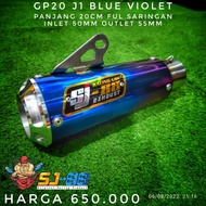 Silencer Knalpot Sj88 Gp20 J1 &amp; J2, Blue Violet &amp; Blue Gold, Pnp