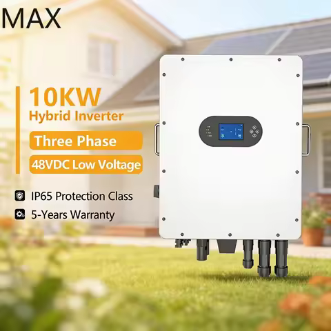 Hot Sale Triple 10KW Three Phase Hybrid Solar Inverter 48VDC 220/380V AC Output 50/60Hz
