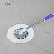[Noel.sg]   Magic Spin Mop Microfiber Rotating Heads Mop Floor (White)