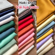 [ NAKI FABRIC ] Color chart 1 - HIGH QUALITY STRETCH SATIN FABRIC, SOFT, COOL, SIZE 1.5m, FOR DRESSE