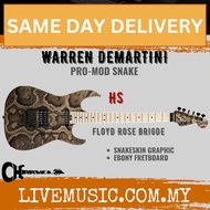 Charvel Warren Demartini Signature Pro-Mod Snake Electric Guitar, Maple FB, Snakeskin