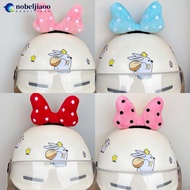 NOBELJIAOO Lovely Bow Motorcycle Helmet Decoration Electric Bike Helmet Bows Accessories Bowknot For