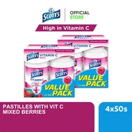 [Value Pack] Scott’s Vitamin C Pastilles for Iron Absorption, Children Supplement, Mixed Berries fla