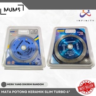 INF Mata Pisau Potong Keramik Turbo Batik Slim X Turbo 110mm Dedra Dry & Wet Mata Gerinda Gurinda Po