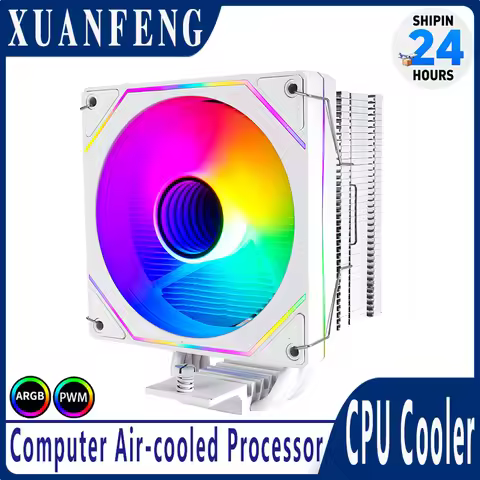 XUANFENG All BlackWhite 4 Heat Pipe Used for AM4 AM5 x79 x99 i5 i7 i9 Computer Cpu Air-cooled Cooler