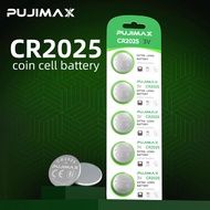 PUJIMAX button battery 3V CR2025 Coin Cell Battery Remote Control battery LED Lights battery