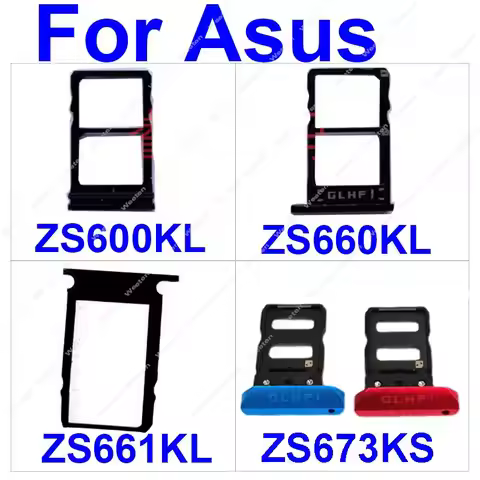 Sim Card Tray For Asus ROG Phone ZS600KL ROG II 2 ZS660KL ROG 3 ZS661KS ROG 5 ZS673KS ROG 6 SIM Card