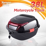 AENXRD Motorcycle Trunk Box 38L/40L General Storage Box Top Box Motor Box with Lock