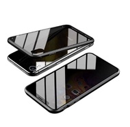 Casing iPhone Xr Magnetic Aluminium Double Glass Dua Kaca