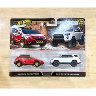 Hot Wheels Premium Twin Pack Subaru Crosstrek & 2018 Toyota 4Runner