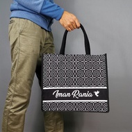 Canvas Bag With Name - POP | Monogram Tote Bag | Tote Bag Student | Tote Bag Canvas  |  Canvas Bag T