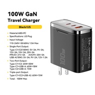 Essager 100W GaN3 USB C Charger Type-C Digital Display 2C+A Charger QC PD3.2/3.0 AVS PPS SCP/FCP QC2