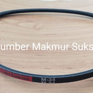 V BELT VANBELT FANBELT MESIN CUCI M34 M 34 M-34 MITSUISUMI GRADE A
