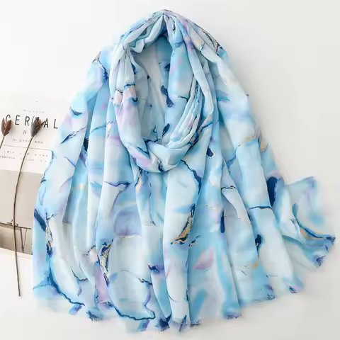 Luxury Women Viscose Scarf Ventilate Summer Beach Shawl Cotton Linen Feeling Tassel Pashmina Muslim 