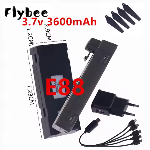 E88 Battery 3600mah 3.7V For E88 E88PRO E99 E525 E100 S98 F185 F195 RC Quadcopter