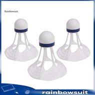 [RB] 3Pcs Windproof Badminton Balls Outdoor Student Sports Training Shuttlecocks