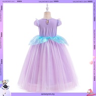 ❤️Girls Princess Cosplay Mermaid Cinderella Rapunzel pakaian kanak-kanak kostum pakaian mewah mewah 