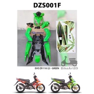 Demak Body Cover Set EVO-ZR 110 (2) Green Black Red Orange Yellow Demak Accessories Motor EVO ZR EVO