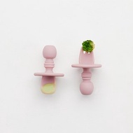 韓國兒童餐具-矽膠叉匙組 寶寶必備 學習 嬰兒【快速出貨】