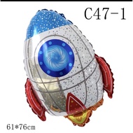 C47 E3-24  birthday part foil balloon astronaut rocket airplan spacecraft spaceship outer space