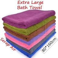 tuala mandi besar extra large bath towel bath 80*160cm paling serap air tuala microfiber microfibre 