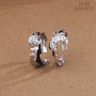 Sun and Moon Couple Simple Minimalist Texture Moonstone Open Ring for Men and Women Valentine's Day 