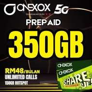 ONEXOX 350GB Unlimited Data and Call Prepaid Sim Card  Prepaid Simkad *New Nice Number [C2]
