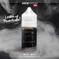 Reastock Salt Alacarte Cream Poundcake 30MLy Ala Carte Hitam 30Mly originall