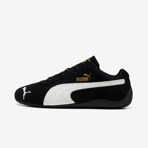 PUMA Speedcat OG Thin-Sole Comfortable Racing Shoes Durable Low-Top Lifestyle Sneakers Unisex Black 