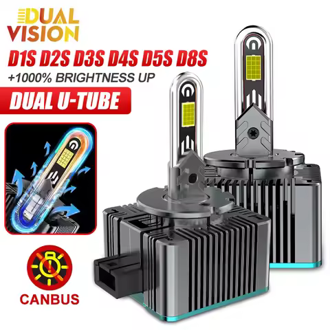 2PC D SERIES D1S D3S LED Car Headlights Bulb D2R D2S D4R D4S D8S Turbo Light 6500W 6000K Auto Lamp H