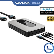 WAVLINK 4K HDMI Video Capture Card HDMI Video Grabber for Live Gaming Streaming with Ultra Low Laten