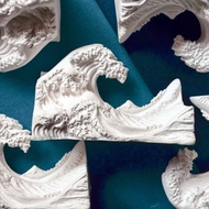 浮世繪海浪-神奈川沖浪裏立體化-擴香石附精油/薰衣草/甜橙/檸檬