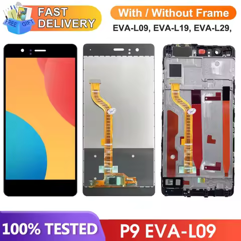 5.2'' P9 Display Screen, for Huawei P9 EVA-L09 EVA-L19 Lcd Display Touch Screen Digitizer With Frame
