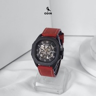 Đồng hồ cơ ODIN GHOST & PHANTOM chính hãng - Phiên bản dây da sáp thủ công - Tặng kèm dây đeo